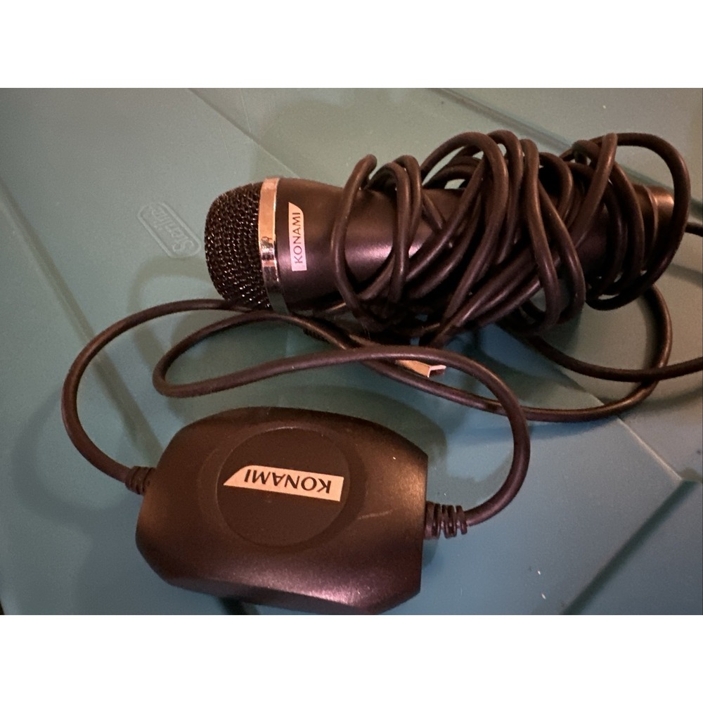 Logitech Konami USB Microphone Black Guitar Hero Rock Band A-0060A